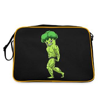 Broccoli Fitness Gym Motivation - Retro Bag - black/gold - Back