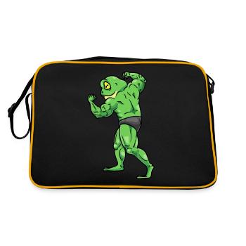 Frog Fitness Gym Motivation - Retro Bag - black/gold - Back