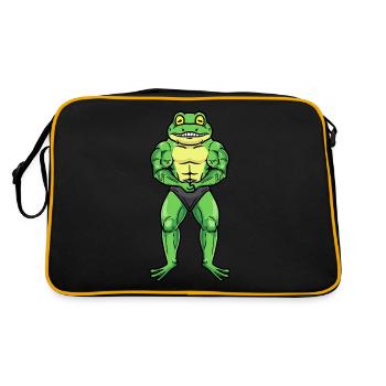 Frog Fitness Gym Motivation - Retro Bag - black/gold - Back