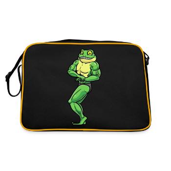 Frog Fitness Gym Motivation - Retro Bag - black/gold - Back