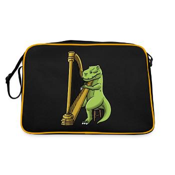 Dinosaur Harp Instrument Orchestra - Sac Retro - noir/or - Dos