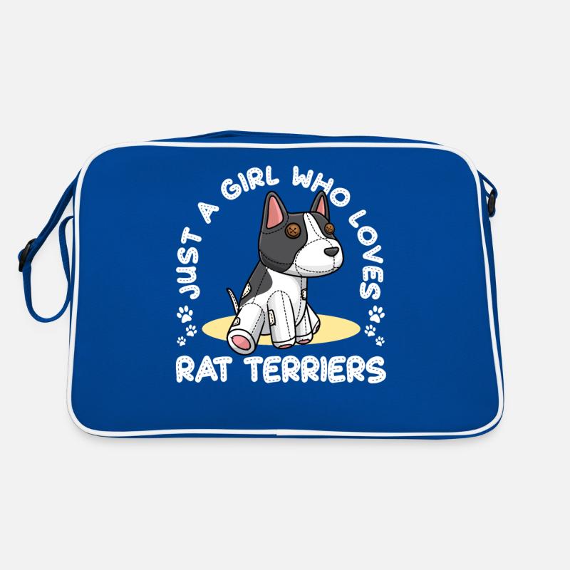 Nur Ein Mädchen, Das Rat Terrier Liebt Retro Tasche