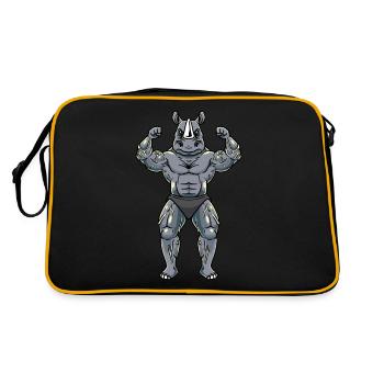Rhino Fitness Gym Motivation - Retro Bag - black/gold - Back