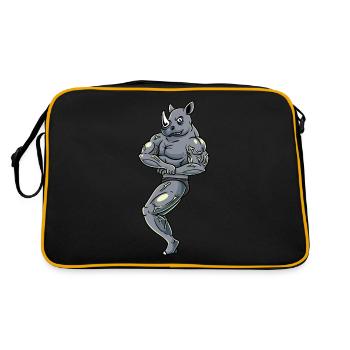 Rhino Fitness Gym Motivation - Sac Retro - noir/or - Dos