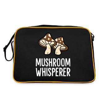 Chasseurs de champignons Cueillette Mycologie Chuchoteurs de champignons - Sac Retro - noir/or - Dos