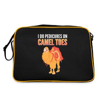 Je fais des pédicures sur des orteils de chameau des chameaux pédicure - Sac Retro - noir/or - Dos