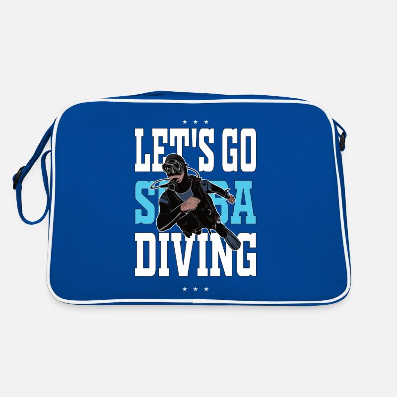 Let's go scuba diving gift diving Retro Bag