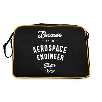 Aerospace Engineer Job Title Profession - Retro Bag - black/gold - Back