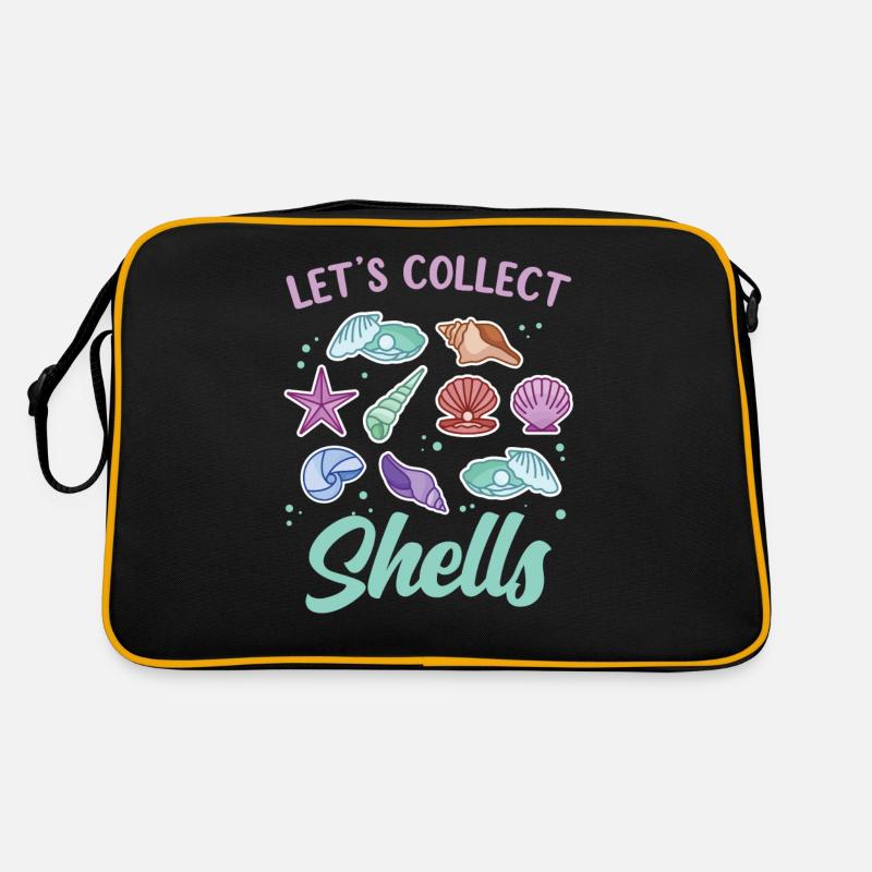 Collectons des coquillages Shell Shell Collector Sac Retro