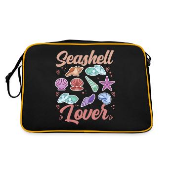 Shell Lover Shells Collecting Shell Collector - Retro Bag - black/gold - Back