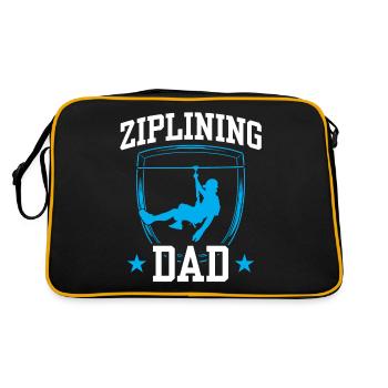 Tyrolienne Papa Tyrolienne Dictons Sports Tyrolienne - Sac Retro - noir/or - Dos