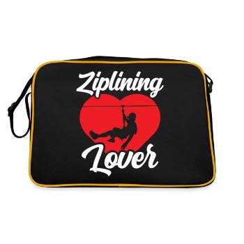 Ziplining Lovers Sport Tyrolienne Tyrolienne - Sac Retro - noir/or - Dos