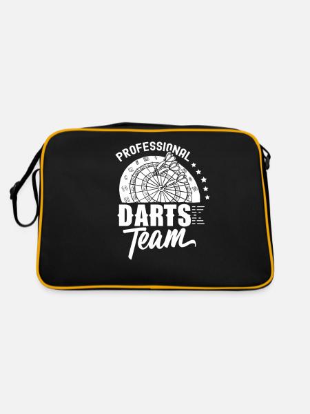 Professional Darts Team Darts Club Darts - Retro Bag - black/gold - Back