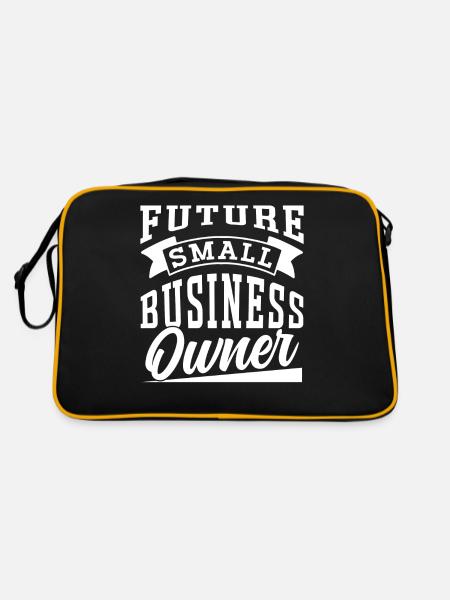 Zukünftiger Inhaber Eines Kleinunternehmens CEO - Retro Tasche - Schwarz/Gold - Hinten
