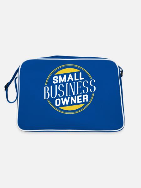 Propriétaire de petite entreprise PDG Fondateur Propriétaire - Sac Retro - bleu/blanc - Dos