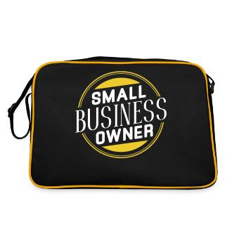 Small Business Owner CEO Founder Owner - Retro Bag - black/gold - Back