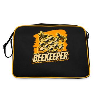 Beekeeping Beekeeping Beekeepers Honey Bee - Retro Bag - black/gold - Back