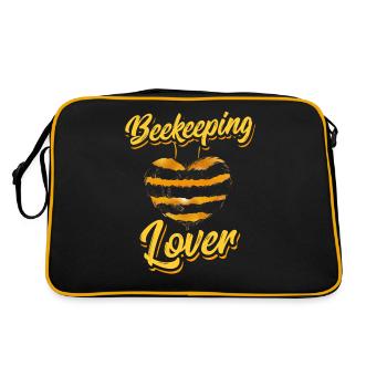 Beekeeping lovers Beekeeping Beekeepers Beekeepers - Retro Bag - black/gold - Back