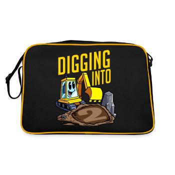 Creuser dans une pelle pour 2 fêtes d’anniversaire - Sac Retro - noir/or - Dos