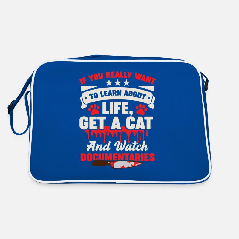 Feline Documentaries Thriller Cat Owners Retro Bag