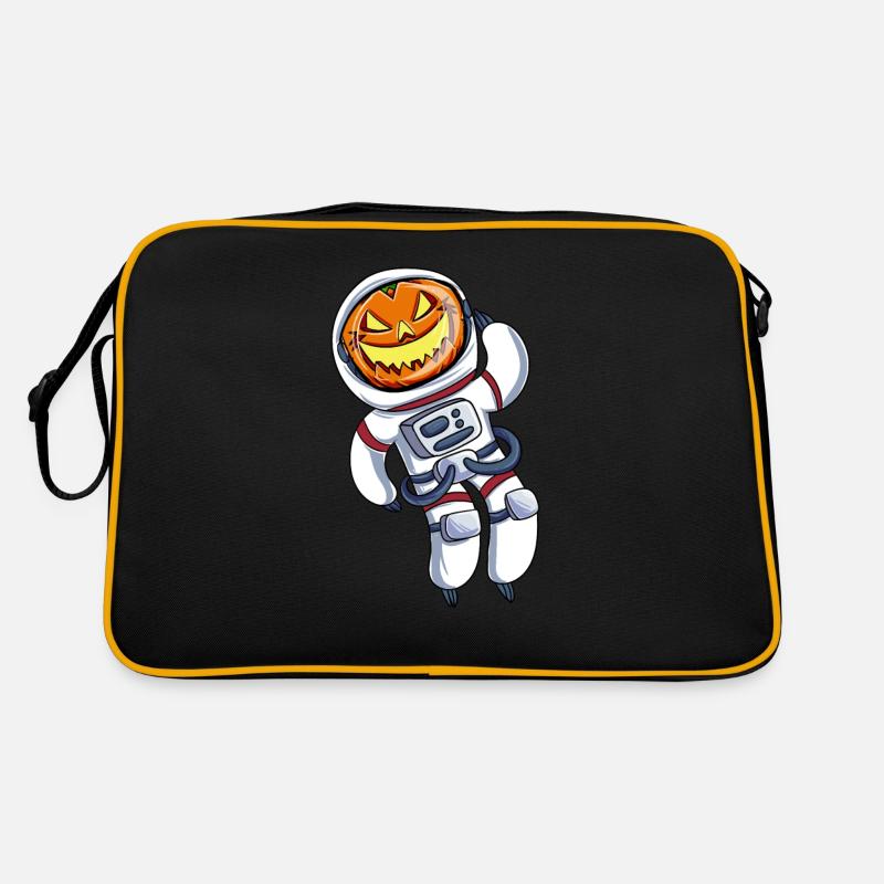Tête de citrouille de l’astronaute Sac Retro