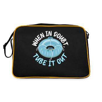 Snow Tubing Hiver - Sac Retro - noir/or - Dos
