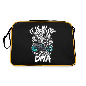 Motorcycle Lifestyle / Motorcycle / Motorcycle biker - Retro Bag - black/gold - Back