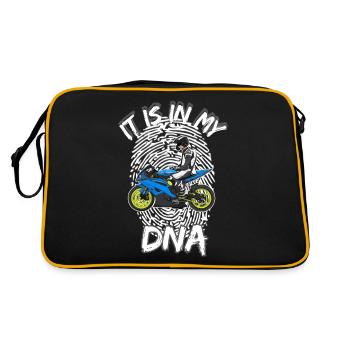 Motorcycle Lifestyle / Motorcycle / Motorcycle biker - Retro Bag - black/gold - Back