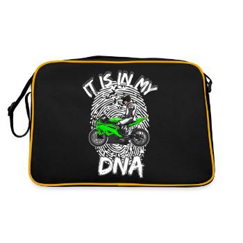 Motorcycle Lifestyle / Motorcycle / Motorcycle biker - Retro Bag - black/gold - Back