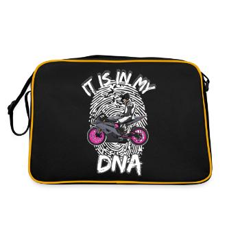 Motorcycle Lifestyle / Motorcycle / Motorcycle biker - Retro Bag - black/gold - Back