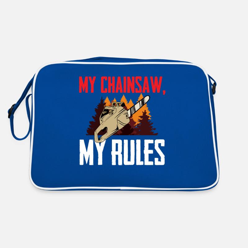 Travail Menuiserie Bûcheron Ma tronçonneuse Sac Retro