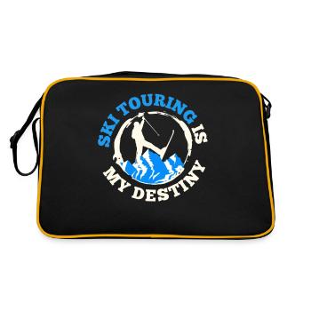 Ski touring Skiing in the hinterland - Retro Bag - black/gold - Back