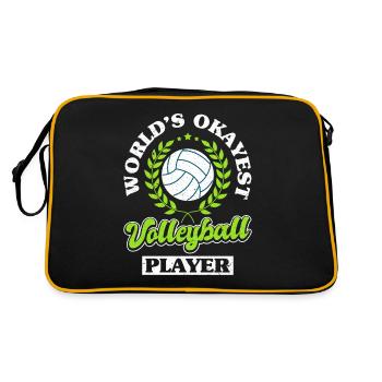 Volleyball Players Coaching Team - Retro Bag - black/gold - Back