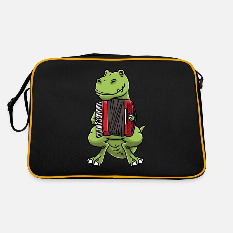 Instrument d’accordéon T-Rex Dinosaur Sac Retro