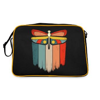 Libellule Insecte Libellule Rétro Entomologiste Insectes - Sac Retro - noir/or - Dos
