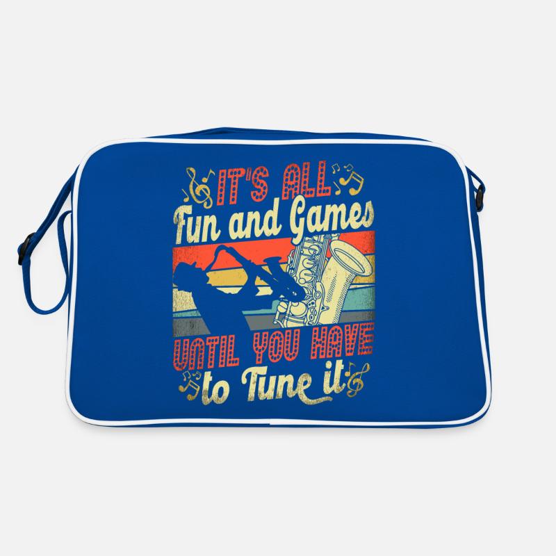 Its All Fun And Games Retro Saxophone Retro Bag