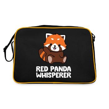 Panda Rouge Chuchoteur Doux Panda Rouge - Sac Retro - noir/or - Dos