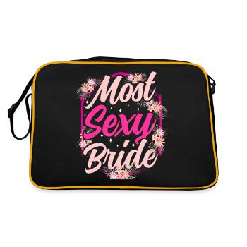 La fête de mariage la plus sexy épouse les épouses de mariage - Sac Retro - noir/or - Dos