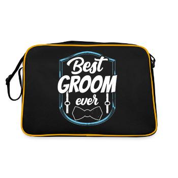 Meilleure fête de mariage du marié - Sac Retro - noir/or - Dos