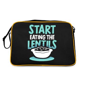 Start Eating Lentils Lentil Soup - Retro Bag - black/gold - Back