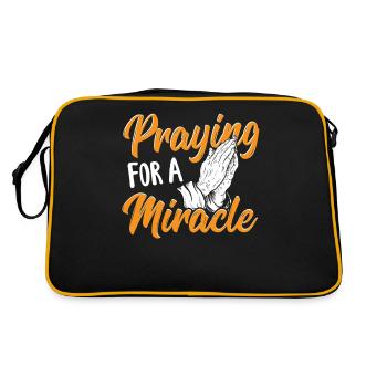 Praying for a Miracle Pastor - Retro Bag - black/gold - Back