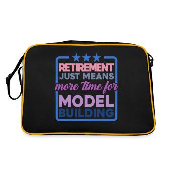 Retirement Means More Time For Model Building 2 - Retro Bag - black/gold - Back