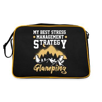 Glamping Camping Glamper - Retro Bag - black/gold - Back