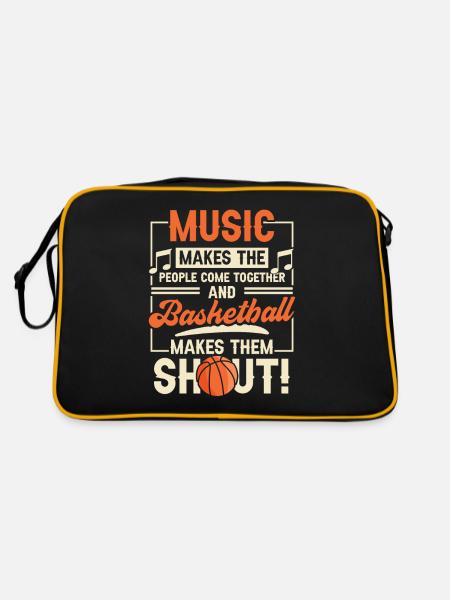 Game Sports Music Player Musical Fan - Retro Bag - black/gold - Back