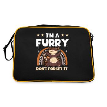 Ferret Weasel Pet Ghost Whisperer - Sac Retro - noir/or - Dos