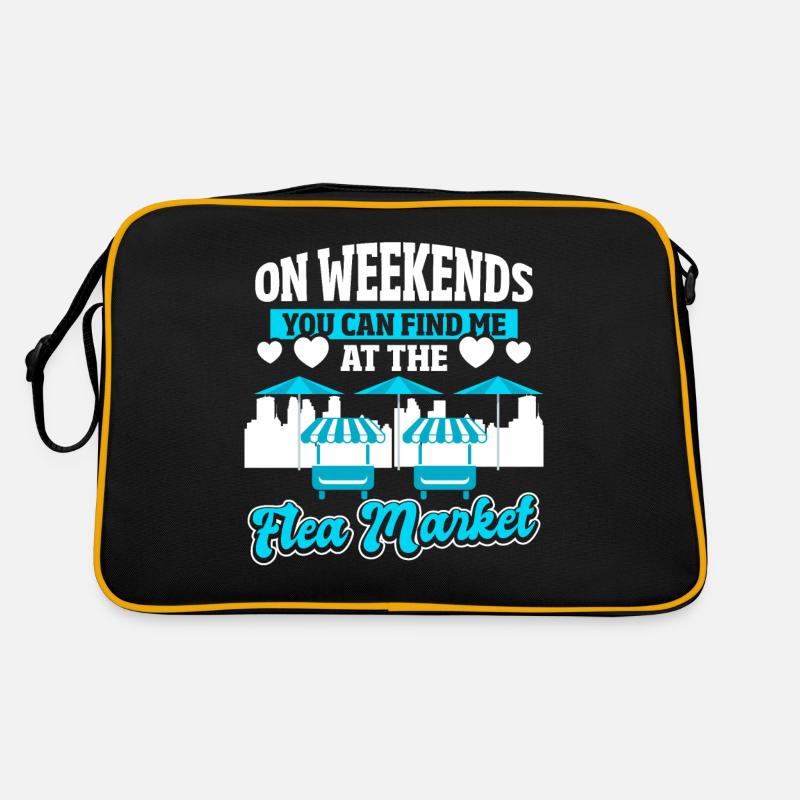 Vendeur junkie d’échange d’objets de collection Sac Retro