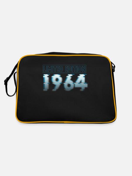 Limited Edition 1964 Graffiti - Retro Tasche - Schwarz/Gold - Hinten