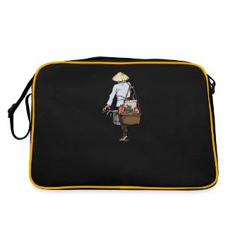 Vietnam I Saigon Scooter Pho Bo Motif de voyage pour - Sac Retro - noir/or - Dos