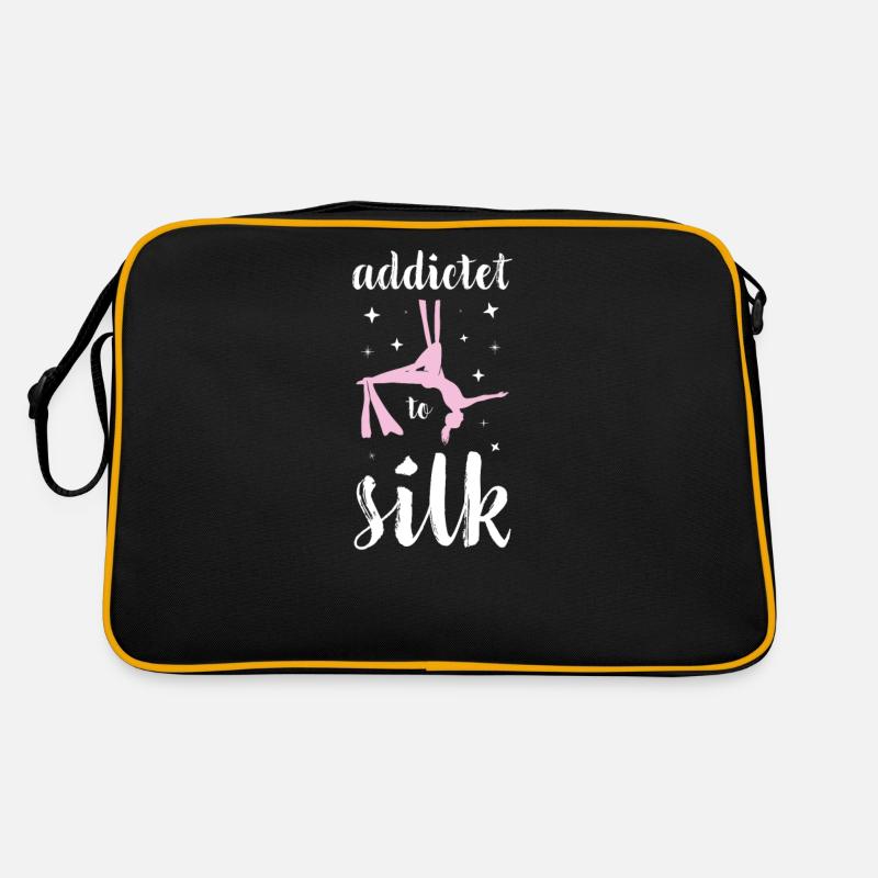Aerial Silks I acrobatics dancer yoga design for Retro Tasche