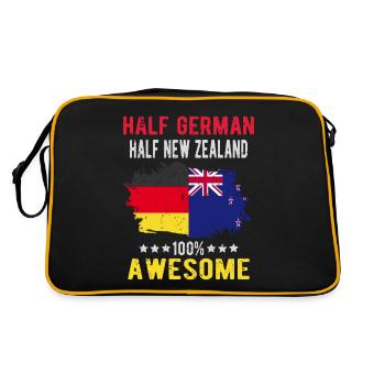 Moitié Allemands moitié Néo-Zélandais - Sac Retro - noir/or - Dos